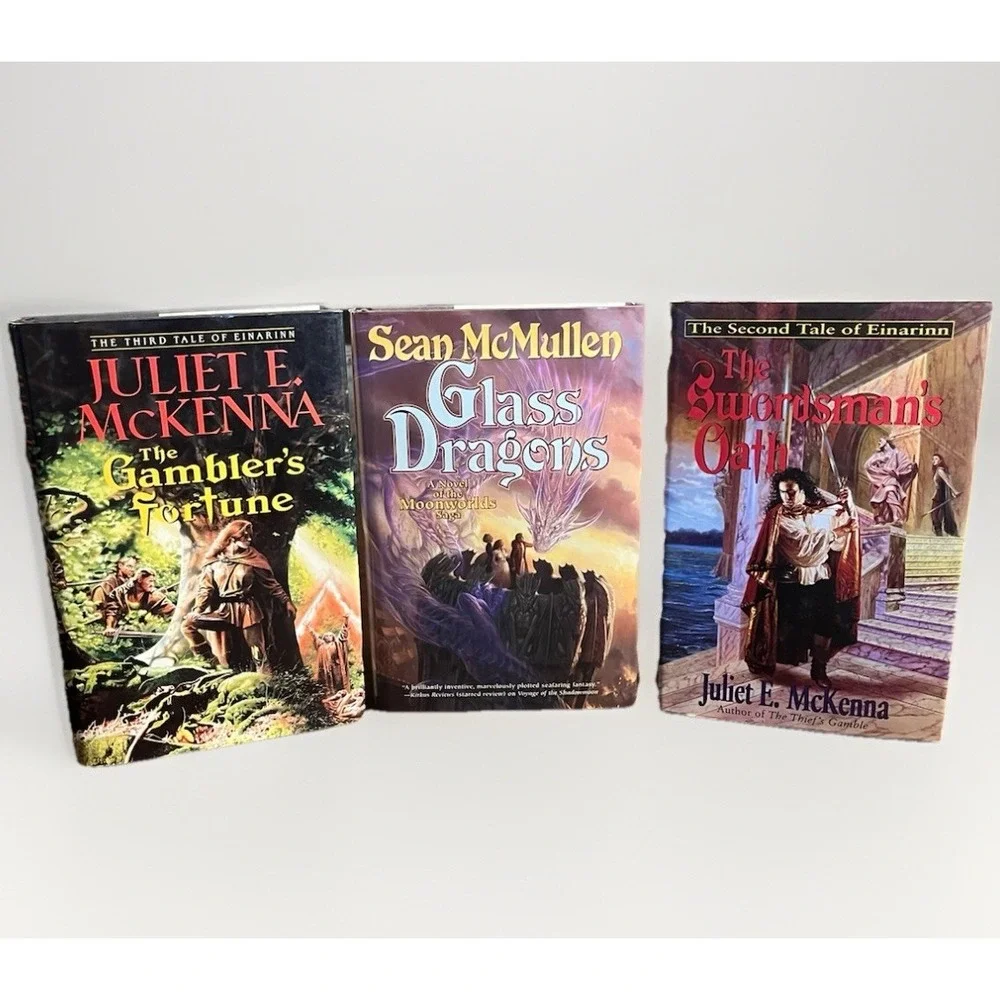Fantasy Hardcover Book Lot -‎ Juliet E McKenna & Sean McMullen - Like New